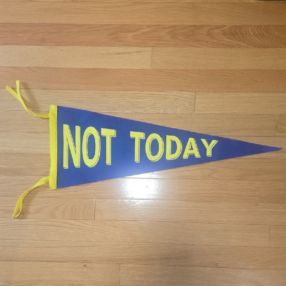 Not Today Pennant